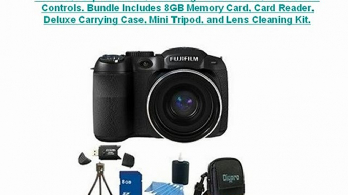 Buy Cheap FinePix S2950 14 MP 18x Wide Angle Zoom 3.0 LCD Digital Camera, 720p HD Movie, Dual Image Stabilization, Full Manual Controls. Bundle Includes 8GB Memory Card, Card Reader, Deluxe Carrying Case, Mini Tripod, and Lens Cleaning Kit.