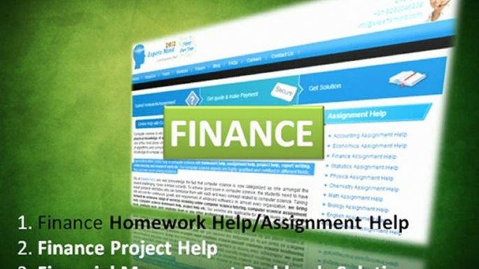 ExpertsMind.com, Finance Homework Help, Finance Assignment Help