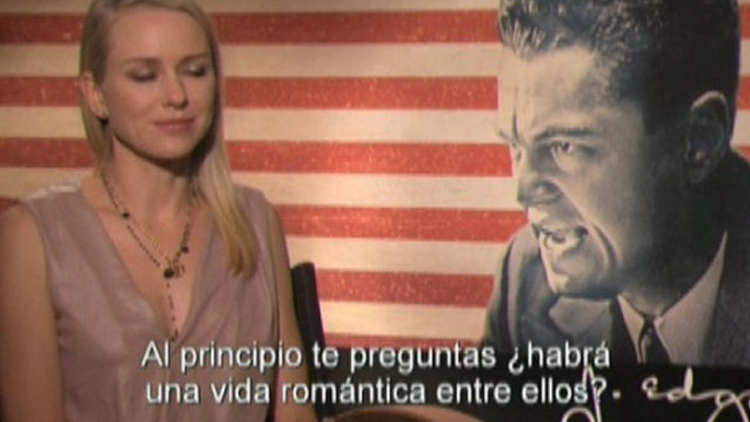 Entrevista a Naomi Watts por su papel en la película J. Edgar