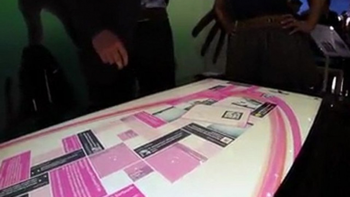 From The Floor of CES 2012: Samsung SUR40 Touch Table with Microsoft Surface