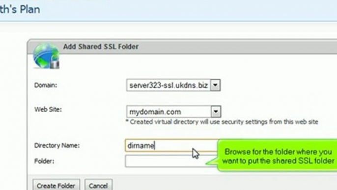 How to add a shared SSL folder in WebsitePanel (User) - Canuck Internet Inc.