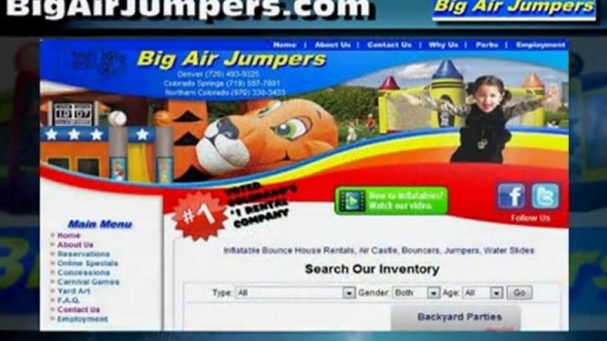 Bounce Houses Rentals in Denver CO Big Air Jumpers