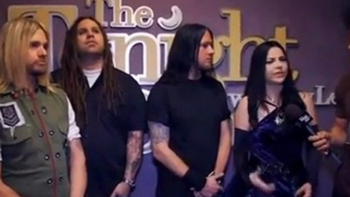 Evanescence Interview @ The Tonight Show with Jay Leno 2012