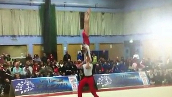 Yate international Acrobatic gymnastics competition mixed pair balance