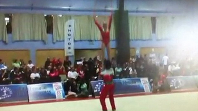 Yate international Acrobatic gymnastics competition mixed pair dynamic