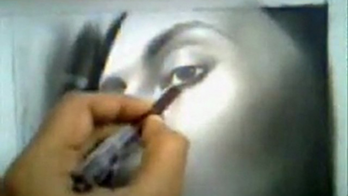 Kate Winslet Portrait Painting Dry Brush Method - 3gp Part Two