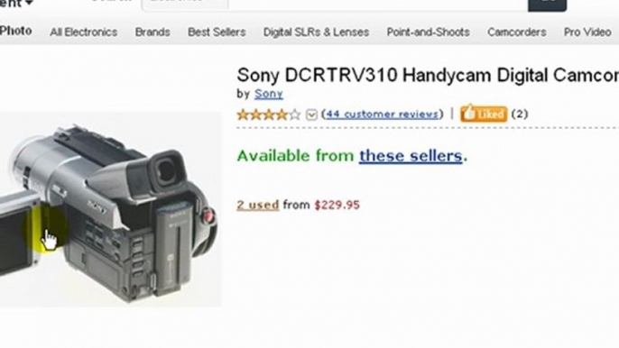 Sony DCR-TRV310 Handycam Digital Video Camcorder