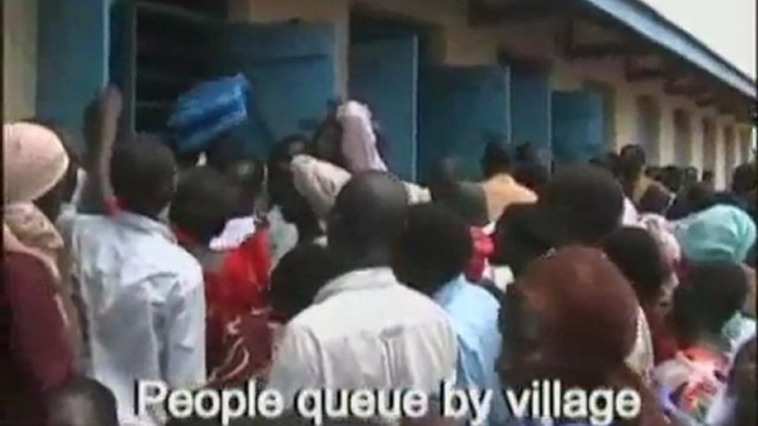 Bednet Distribution in Kadokolene, Uganda