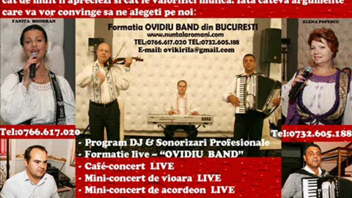 Muzica de petrecere cu formatia OVIDIU BAND din Bucuresti