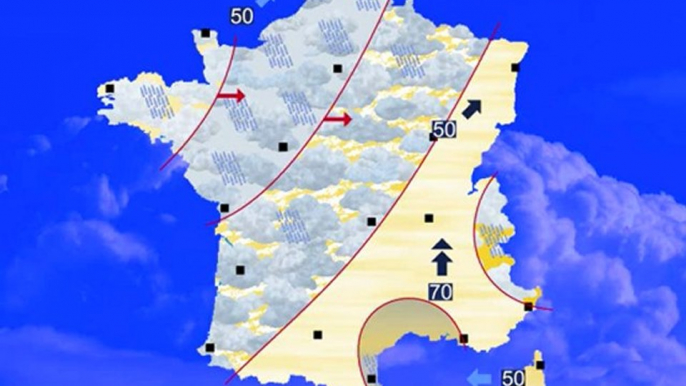 Météo 17 mars 2012: Prévisions du week-end: Pluie, plus frais, giboulées, orages !