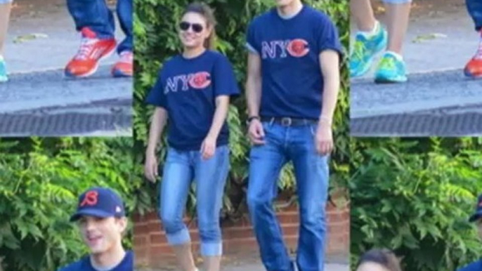 Celebrity Bytes: Ashton Kutcher and Mila Kunis Wear Matching T-shirts on Romantic Outing