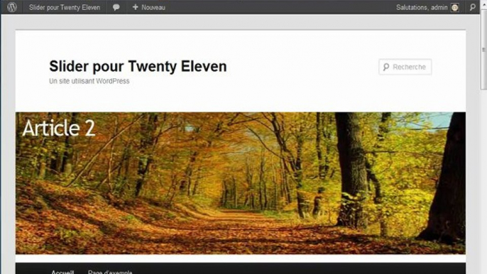 Slider plugin pour Twenty Eleven