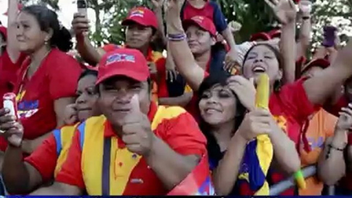 Venezuela's Hugo Chavez campaigns in Monagas