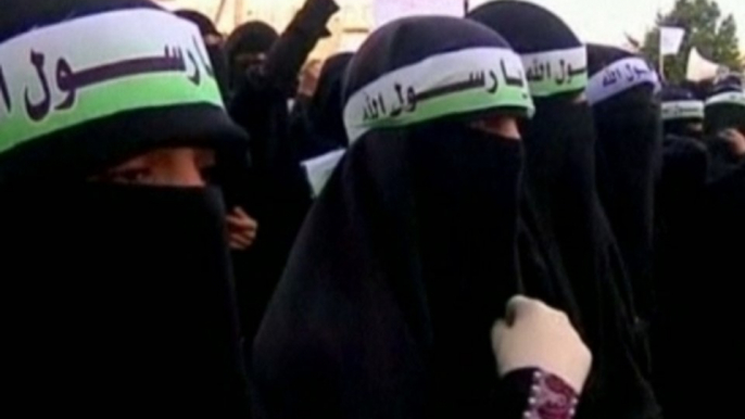 Yemeni women protest anti-Islam film