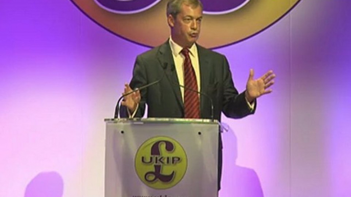 UKIP Nigel Farage leaders speech 2012