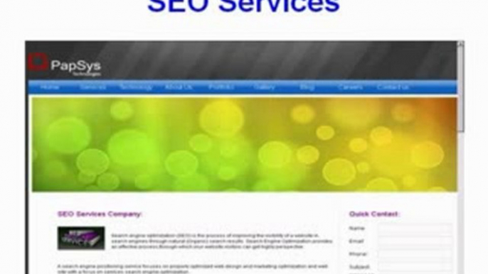 SEO and Website Design, Development Company India - Papsys Technologies