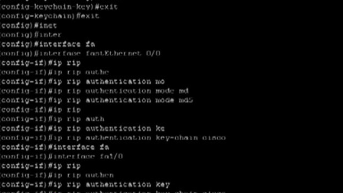 Configuring RIP Authentication