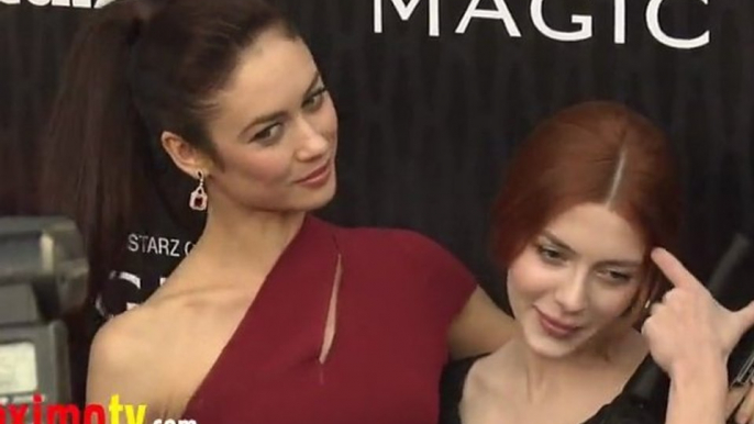 Olga Kurylenko and Elena Satine STARZ "Magic City" Los Angeles Premiere