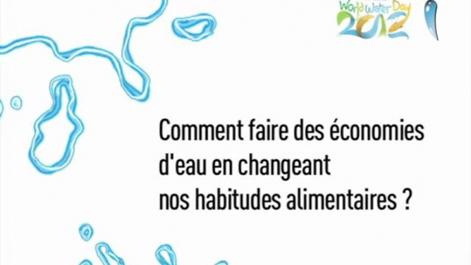 Comment faire des économies d'eau en changeant nos habitudes alimentaires ?