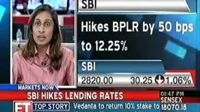 State Bank of India raises prime lending rate