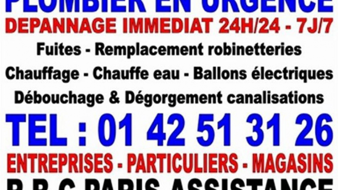 DÉGORGEMENT DÉBOUCHAGE CANALISATION PARIS 15 75015 - 0142513126