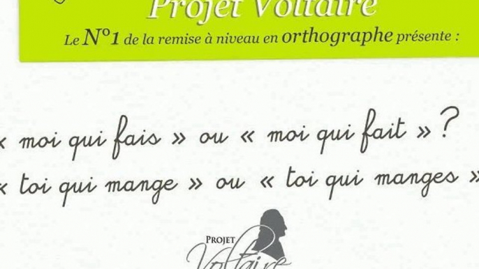 « moi qui fais » ou « moi qui fait » ? « toi qui mange » ou « toi qui manges » ?