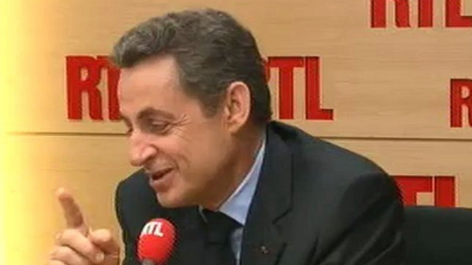 Nicolas Sarkozy, candidat UMP à la Présidentielle, vendredi sur RTL : "J'ai eu du plaisir à débattre avec François Hollande"