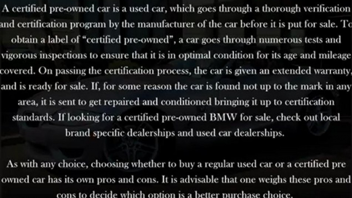 Pros and Cons of Used and Certified Pre-Owned BMW Cars