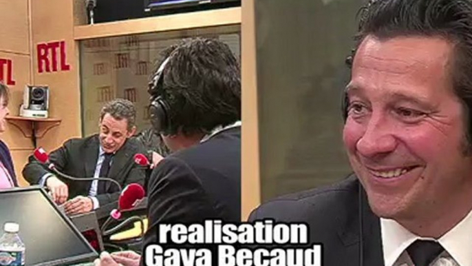 La chronique de Laurent Gerra devant Nicolas Sarkozy (réalisation Gaya Bécaud)