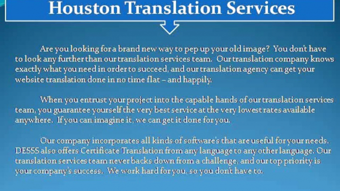 Translation Houston | Translation Agency Houston