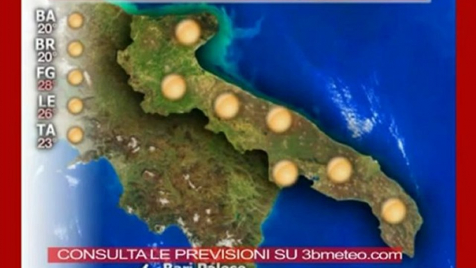 Previsioni del tempo, sabato 28 aprile