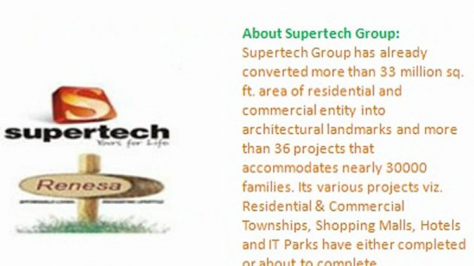 Supertech Renesa [{9873111181}] Supertech Renesa Sector 118 Noida !! Supertech Renesa New Project - Supertech Renesa [Supertech Renesa Noida]