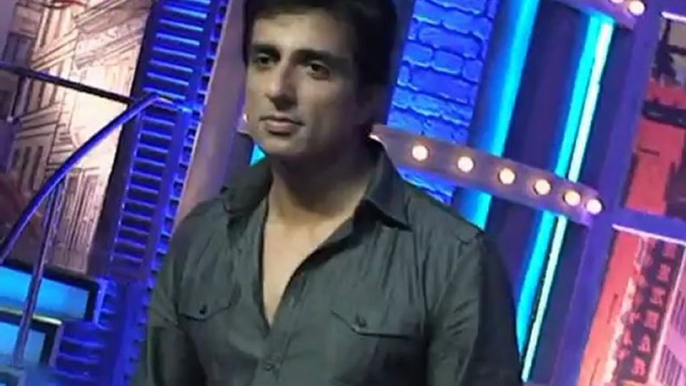 Sonu Sood and Neha Dhupia on Sets of  Movers and Shekhers Tv Show