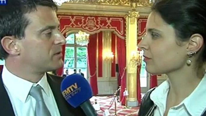 Passation des pouvoirs : Valls sur BFMTV évoque "l'intensité" du quinquennat à venir