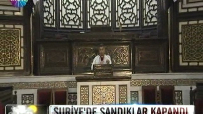 Suriye'de sandıklar kapandı - 08 mayıs nisan 2012