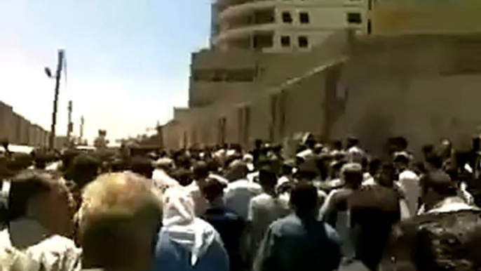 Syria فري برس  ريف دمشق حرستا  تشيع الشهيد حسان شلة 15 5 2012 ج2 Damascus