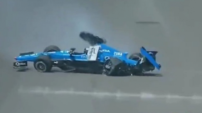 Indycar Indianapolis 2012 Qualifying Big crash Clauson