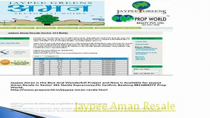 Jaypee Aman Resale-9910007460-Jaypee Aman 1 Resale Noida-Jaypee Aman 2 Resale Sector 151 Noida Expressway4