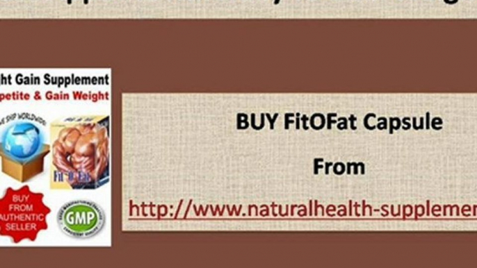 Increase Appetite Naturally To Gain Weight Fast With Herbal Supplement