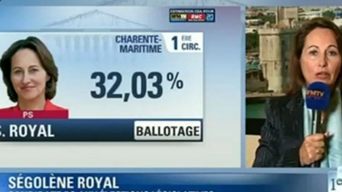 Réaction de Ségolène Royal - Législatives 2012