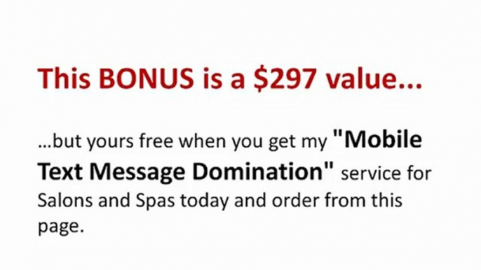 Mobile Text Message Marketing Magic For Salons Spas