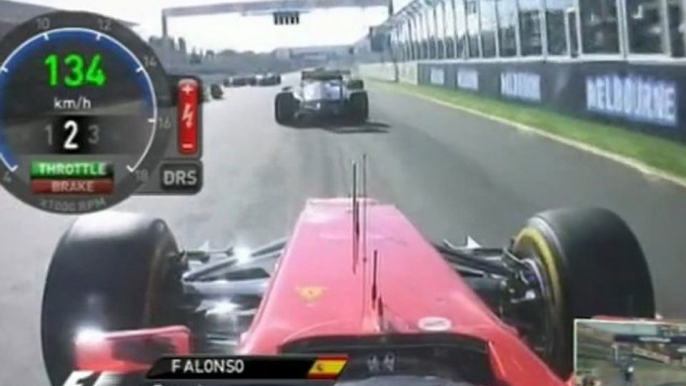 F1 2012 Australian GP Start Onboard Alonso + First 15 Min. Onboard [HD] Engine Sounds | F1 2012 GP Australia Salida Onboard Alonso + Primeros 15 Min. Onboard [HD] Sonidos del Motor