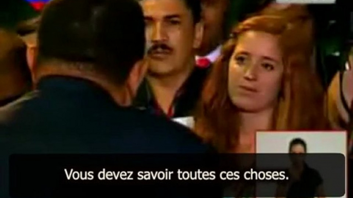 Hugo Chavez :"Ce monde est à l'envers, ton monde, celui auquel tu appartiens".