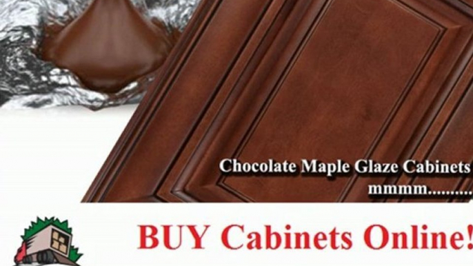 Chocolate Maple Glaze Kitchen Cabinets