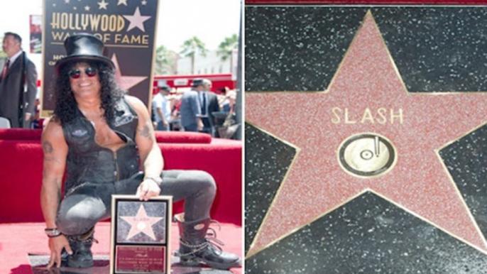 Rockstar Slash Gets A Star On Hollywood Walk of Fame - Hollywood News