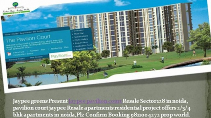 Jaypee pavilion court resale-9910006454-Jaypee pavilion court-Jaypee pavilion court Noida