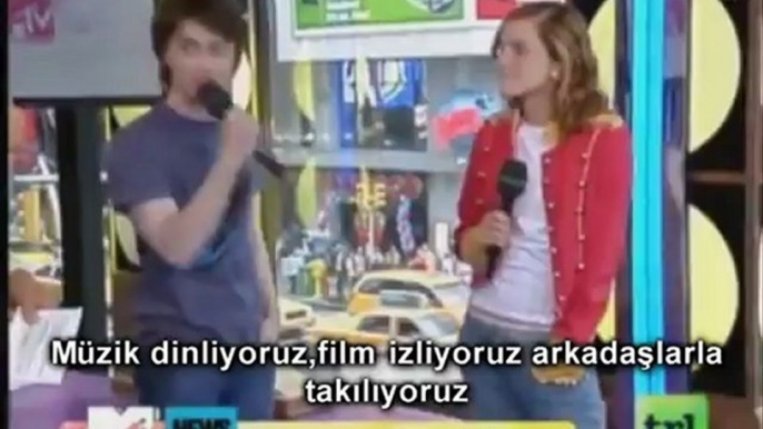Emma Watson & Daniel Radcliffe - MTV TRL röportajı- Türkçe Altyazılı