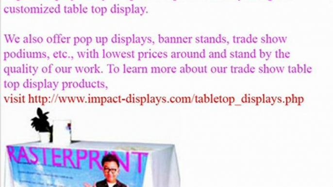 Trade show displays -A great way to exhibit with in a budjet