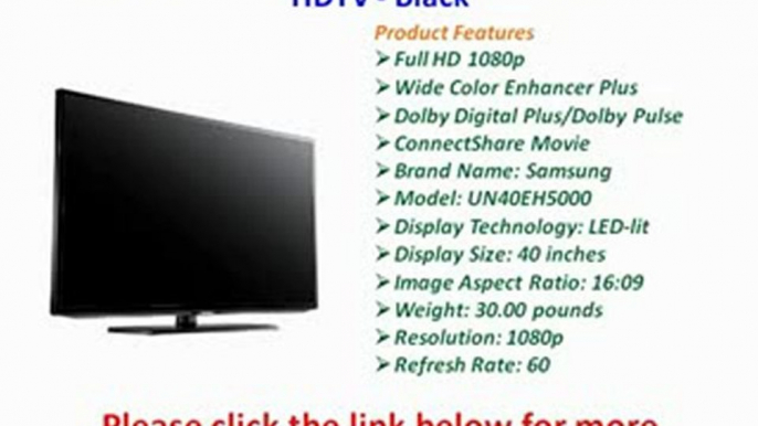 BEST BUY Samsung UN40EH5000 40-Inch 1080p 120 Hz LED HDTV - Black