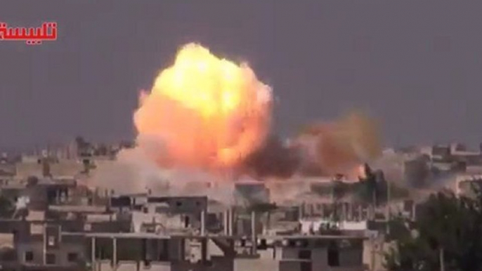 Syrian Jet Bomb Aleppo Rebels